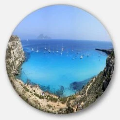Designart - Cala Rossa Beach Sicily Italy' Seascape Metal Artwork -Michaels Decor Sale M20019816 1 1