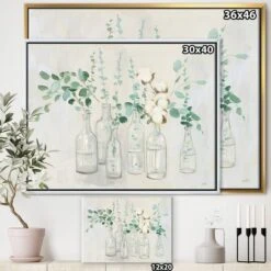 Designart - Beautiful Flower Composition - Cottage Canvas In Gold Frame -Michaels Decor Sale M20020296 3