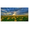 Designart - Beauty Sunset Over Sunflowers - Landscape Canvas Art Print -Michaels Decor Sale M20020365 1