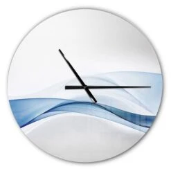 Designart '3D Wave Of Water Splash Modern Wall Clock