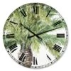 Designart 'Mixed Botanical Greens Palms V Farmhouse Wall Clock -Michaels Decor Sale M20021211 1