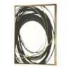 Designart - Gold Glamour Circle II - Posh & Luxe Canvas In Gold Frame -Michaels Decor Sale M20021560 1