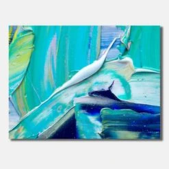 Designart - Oil On Canvas Textured Composition IX - Modern & Contemporary Canvas Wall Art Print