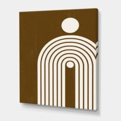 Designart - Terracotta Minimalist Boho Rainbow II - Modern Canvas Wall Art Print -Michaels Decor Sale M20025033 1 1