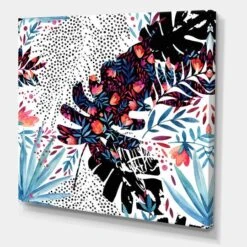 Designart - Tropical Floral Patchwork I - Tropical Canvas Wall Art Print 5 Designart - Tropical Floral Patchwork I - Tropical Canvas Wall Art Print -Michaels Decor Sale M20025141 1 1