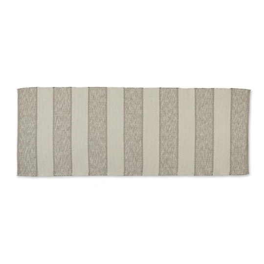 DII® Variegated Stripe Recycled Yarn Floor Runner, 2ft. X 6ft. Stonewash Blue 4 DII® Variegated Stripe Recycled Yarn Floor Runner, 2ft. X 6ft. Stonewash Blue - Image 2